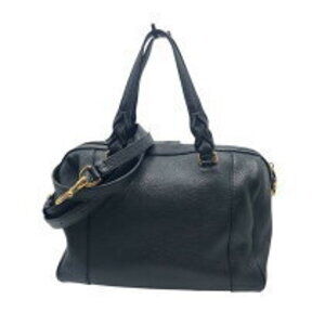 Loewe Fusta Leather Black Handbag